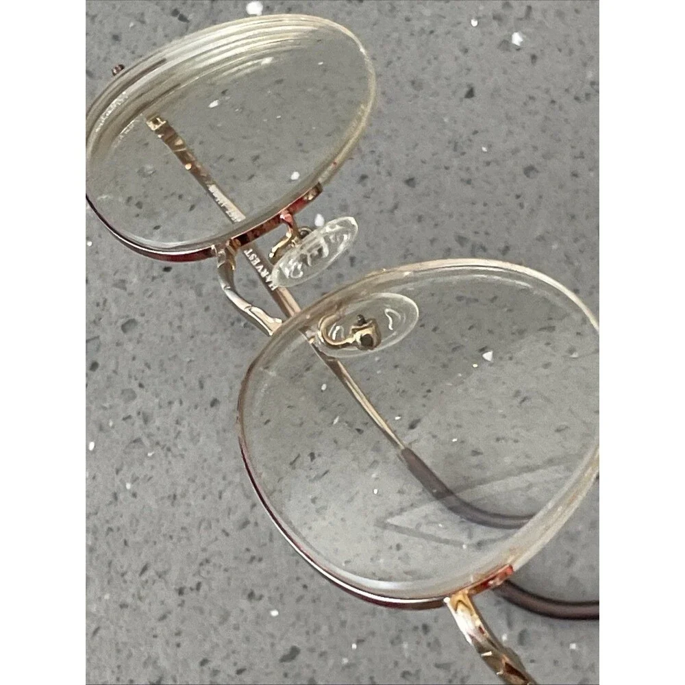 Laura Ashley Erica Harvest EYEGLASSES FRAMES ONLY 46-18-135 Round half rim